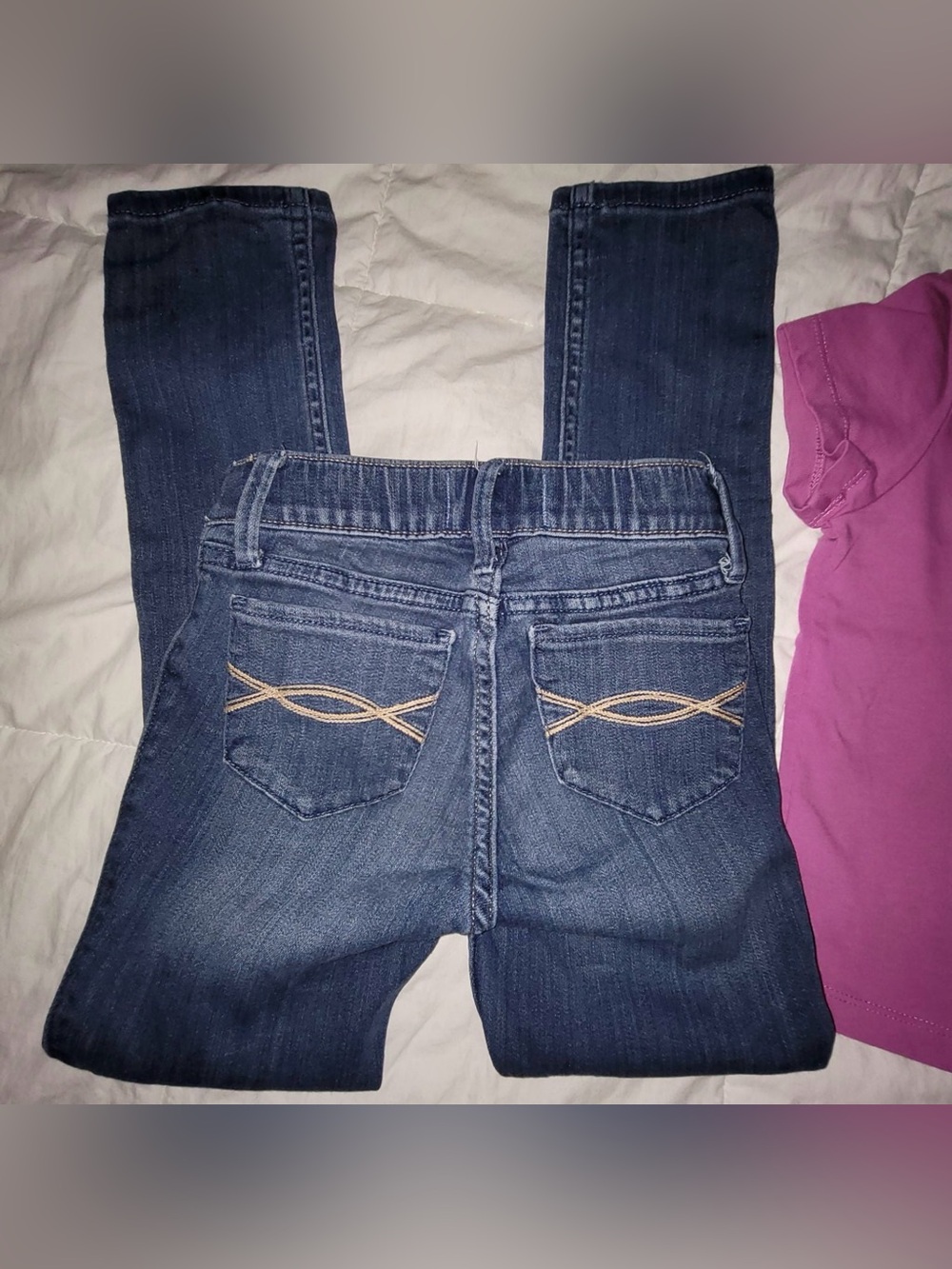 Girls Abercrombie Kids Jeans & American Girl Top 5/6 - Picture 3 of 12